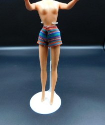 barbie knit stripe shorts view